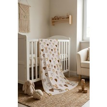Dolce Mariee Happy Bear Desenli Soft Touch Termal Bebek Battaniyesi CBT0004