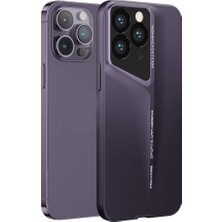 Sionel Apple iPhone 14 Pro Kılıf Ultra Ince Kamera Korumalı Sert Rubber Snel Procase Kapak-Derin Mor