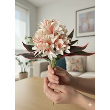 Yasima Krem Çan Çiçeği ve Kırmızı Kılıç Çiçeği Aranjmanı Özel Gün Ev Dekorasyonu