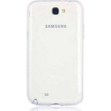 Sionel Galaxy Note 2 Kılıf Snel Süper Silikon Kapak-Renksiz