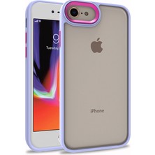 Sionel iPhone Se 2022 Uyumlu Snel Flora Kapak-Lila