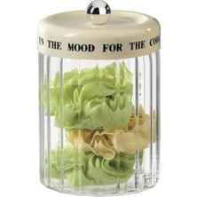 Mien Men 3H05 Mest Yazılı Kapaklı Cam Kavanoz 12X19 cm