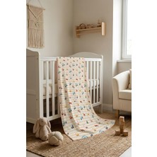 Dolce Mariee Araba Desenli Soft Touch Termal Bebek Battaniyesi CBT0002