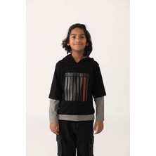 Boboli Erkek Çocuk Kabartma Baskılı Sweatshirt