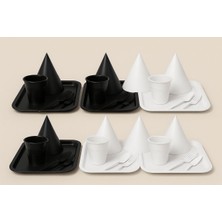 6'lı Taraftar Plastik Tabak Sunum Tepsisi Beşiktaş