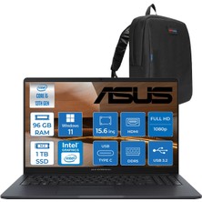 Asus Expertbook B1 B1503CVA-S75437 Intel I5-13420H 96GB Ddr5 1tb SSD 15.6"fhd  (1920 x 1080)  WIN11HOME Taşınabilir Bilgisayar S75437H33+ZETTAÇANTA