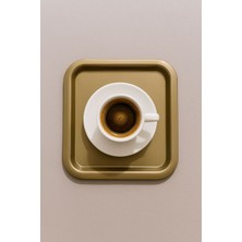 Renkli Kırılmaz Plastik Kare Düz Kahve & Çay & Tatlı Sunum Tepsisi