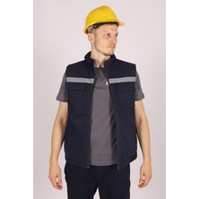 Yelek 7/7 Lacivert Reflektörlü Kışlık Iş Yeleği