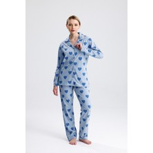 Yeni İnci Pamuklu Pijama Takımı 5007
