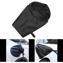 Microcase Elektrikli Araçlar Için Şarj Soket Yağmurluk Yağmur Toz Koruma Brandası Siyah AL5423