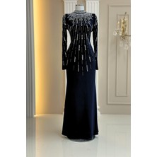 Amine Hüma Ayla Abiye Elbise Siyah