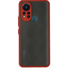 Eco Port Infinix Hot 11S Kılıf Montreal Silikon Kapak - Kırmızı