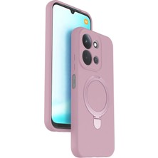 Tncline CPT83 Xiaomi Redmi 15C 4g Regal Magsafe Standlı Kapak - Açık Pembe