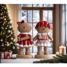 Evdeki Atölyem 2'li Kurabiye Biblo,yılbaşı Hediyelik ,dekoratif Biblo