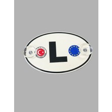 L Harıfı Etiketçilere Özel Pleksi Oval Arma Vantuzlu