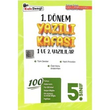 Anla Kazan Yayınları Kafadengi 2026  5. Sınıf 1. Dönem Yazılı Kafası 1. ve 2. Yazılılar