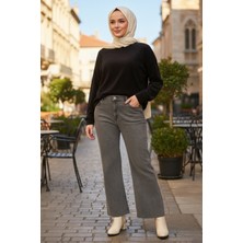 Lale Butik Ispanyol Paça Kot Pantolon 2663 Antrasit