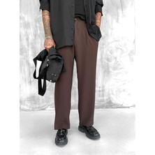 Abluka Online Erkek Fitilli Baggy Pantolon Kahve