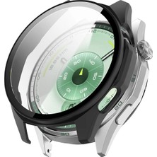 Kreton Huawei Watch Gt6 46MM ile Uyumlu Kasa ve Ekran Koruyucu 360 Tam Koruma Silikon Kılıf