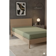 Favora %100 Pamuk Ranforce Premium Tek Kişilik Çarşaf - Yeşil