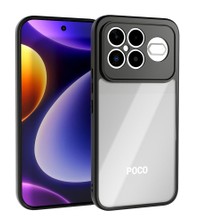 Adige Xiaomi Poco F8 Ultra Kılıf Roll Arkası Sert Mika Şeffaf