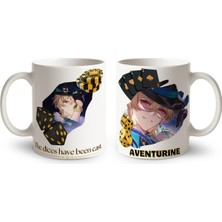 Define Moyas Honkai Star Rail Aventurine Porselen Kupa Bardak – Anime Tasarım – Çift Taraflı Baskı