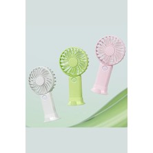 3 Hız Kademeli Şarjlı Sessiz El Vantilatörü Telefon Tutucu Özellikli El Masa Fanı