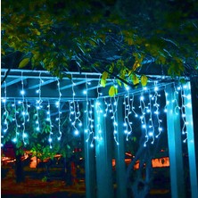 Gaman Dekoratif Saçak Perde LED Aydınlatma Iç/dış Mekan 20 Metre Eklenebilir Fiş 8 Animasyonlu