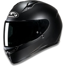 Hjc C10 Mat Siyah Kapalı Motosiklet Kaskı - Semi Flat Black S