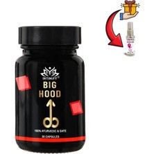 Big Hood Erkekler Için Özel Bölge Büyütücülü Destekleyici 30'lı x 1 Ad.+Erosel Masaj Yağı