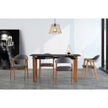 VRL Mobilya Loop Cam Mutfak Cafe Masası