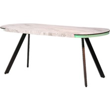 VRL Mobilya Ledart (Rgb LED Aydınlatmalı) Mutfak Cafe Masası