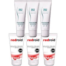 Kaz Gagası Kremi 3X100 ml Rahatlatıcı +Redroid Rahatlatıcı  Krem 3X50 ml