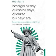 Alfa Yayınları Istediğin Bir Şey Olursa Bir Hayır, Olmazsa Bin Hayır Ara: Mesnevi’nin Hayata Bakış Açınızı Değiştirecek En Değerli