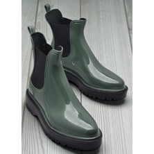 Ispartalılar 300-50  Ortopedik Taban Lastikli Günlük Kadın Bot Plastik Bot Su Geçirmez Kadın Bot