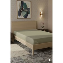 Favora %100 Pamuk Ranforce Premium Tek Kişilik Çarşaf - Bej