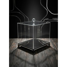 Adenz Bohça Çeyiz Nişan Kutusu Silver 25 - Damat Gelin Bohçası Şeffaf Pleksi