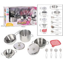 3815-6 Çelik Tencere Tava Seti 11 Parça -Vardem Oyuncak