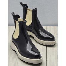 Ispartalılar 300-50  Ortopedik Taban Lastikli Günlük Kadın Bot Plastik Bot Su Geçirmez Kadın Bot