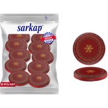 Sarkap Hijyenik Paketli 10 Adet Kavanoz Kapağı – Wishes Bordo – 82 mm