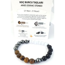 Koç Burcu Tasarım Doğal Taş Bileklik