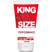 Süper King Size 1200MG Erkekleri Yoğun Penisinize Sertleştirme Krem 50 ml x 1 Adet