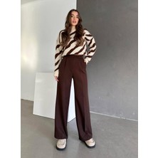 Haka Giyim Kadın Palazzo Kalıp Pileli Yüksek Bel Ithal Kumaş Doubleface Yüksek Kaliteli Ürün Çekme Solma Yapmaz