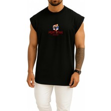 Bahriyeli Collection Oversize Muay Thai Tayland Göğüs Baskılı Atlet