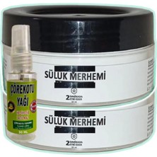Süper Sülük Merhemi Bakım Kremi 2X50 Ml+30 ml Çörek Otu Yağ ile