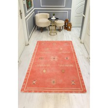 Dolce Mariee  Parlak Parlak Kadife Kumaş Dijital Baskı Etnik Desenli Dot Kaymaz Tabanlı Halı Kumaş Dijital Baskı Dot Kaymaz Tabanlı Mutfak Halısı H0820