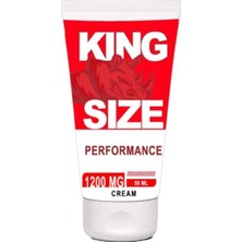 Süper King Size 1200MG Erkeklere Özel Yoğun Sertlestiricli Bakım Masaj Kremi 50 ml x 1 Adet