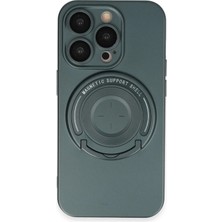 iPhone 14 Pro Kılıf Lukka Magneticsafe Kapak - Koyu Yeşil