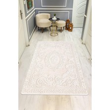 Dolce Mariee Klasik Desen Dijital Baskı Kaymaz Taban Halı H1104
