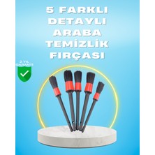 5'li Araba Temizlik Fırçaları-Farklı Boyutlu Fırçalarla Derinlemesine Temizlik